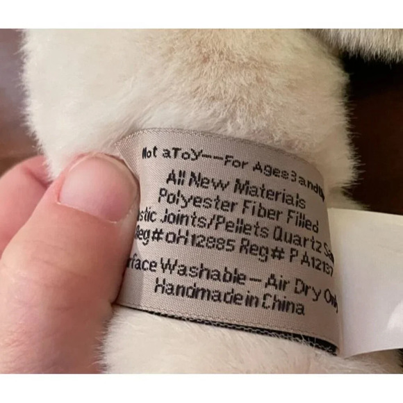 Ditz Design Hen House Plush Jointed Cream Polar Bear Toy Stuffed Animal - Picture 8 of 9